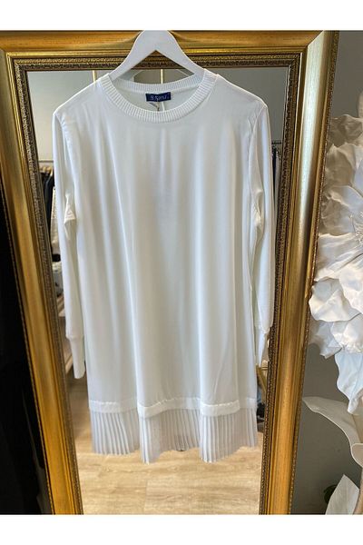RECEP AYDIN LARGE SIZE RAYON CHIFFED BOTTOM COMBED COTTON TUNIC