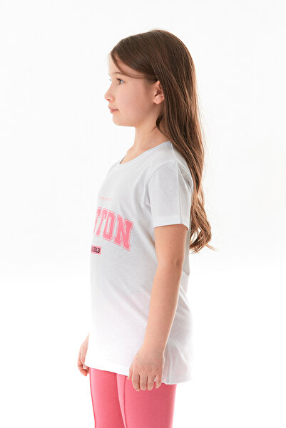 Fulla Moda Κοριτσίστικο μπλουζάκι από 100% βαμβάκι Boston Text Printed