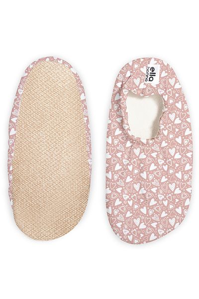 Ella Bonna Non-Slip Sole, Unisex Baby, Children's Sea Shoes, Pool Booties, Powder Hearts
