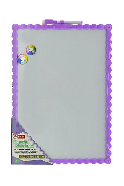 Mikro 21.5x28  Çift Taraflı Manyetik Yazı Tahtası (JL-115)