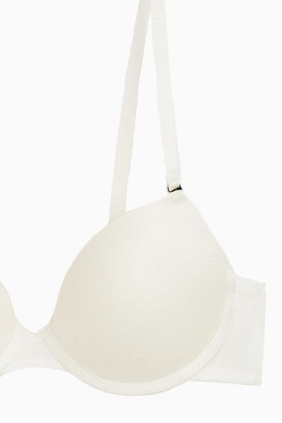 Wonna Luna Micro-Bra with Snap-Out Straps - Soft Push Up, Semi-Padded - Basic - 2533 - Ecru