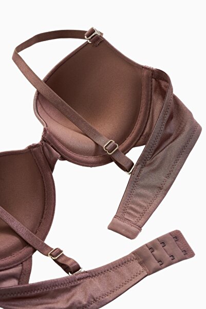 Wonna Luna Micro-Bra with Snap-Out Straps - Soft Push Up, Semi-Padded - Basic - 2533 - Bronze Brown