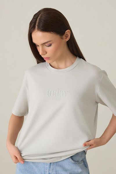 Setre Tricou de bază Open Stone 100% bumbac cu decolteu