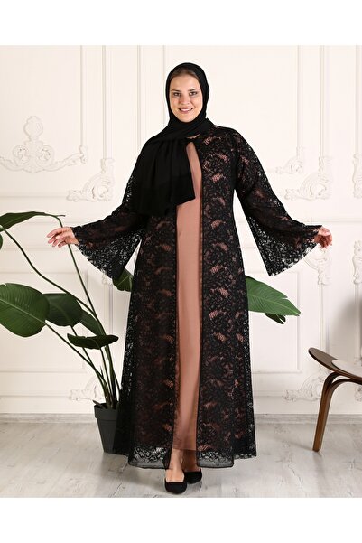 GigiTex Πούδρα Σαντί Αμπαγιά - Φόρεμα με μακριά μανίκια για καθημερινή χρήση