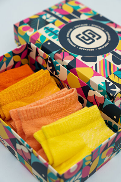 STOCALZE Orta Konç Kadın Karışık 4 Renkli Bambu Çorap. Dikişsiz Yumuşak Terletmez ve Esnek