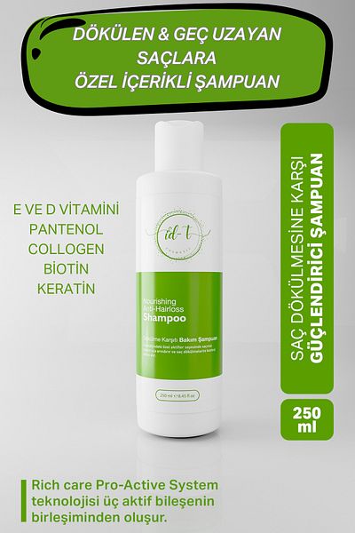 İDT Anti-Hair Loss Shampoo Fast Hair Growth Biotin and Keratin