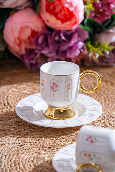 ACAR Aren Coffee Cup Set for 6 People - 90 ml