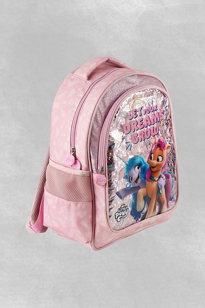 MY LITTLE PONY Children's Printed Licensed Multi-Compartment Zippered School Backpack