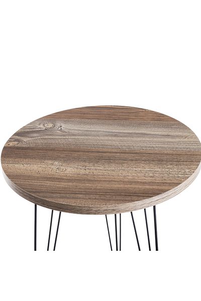 HIC Serving Coffee Tables Set Of 3 Pieces 34cm Wooden