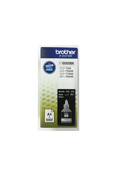 Brother Bt6000Bk Black Black 6,000 Pages Bottle Ink Dcp-T300-T500-T700 Mfc-T800