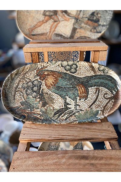 Bonna Porselen Mesopotamia Chicken Hygge 30cm Oval Serving Set