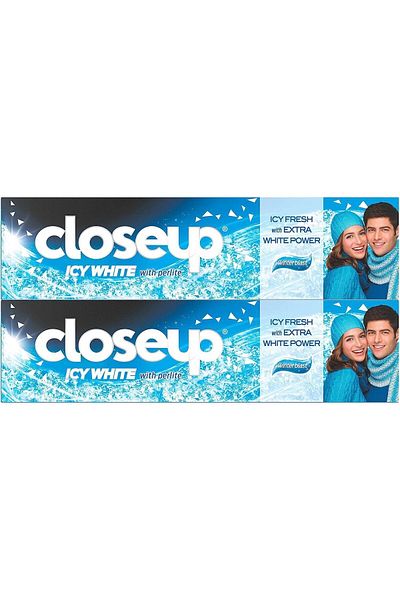 Closeup كلوس اب معجون اسنان 2*75مل جل ثلجي للانتعاش ازرق عرض