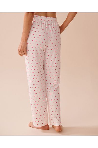 La Vie en Rose Heart Print Super Soft Pajama Pants