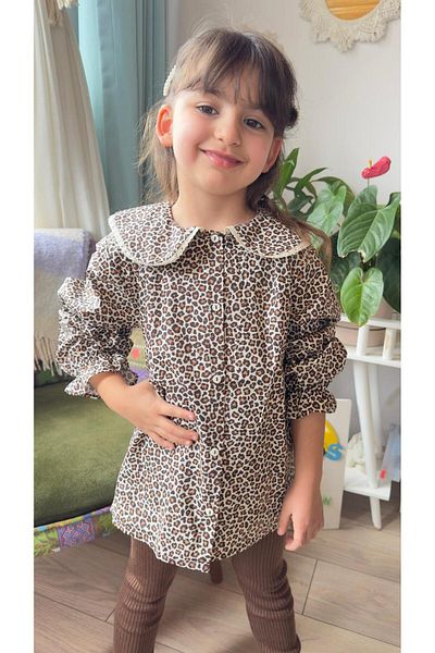 VOSVOSBABYSTORE Комплект от три части риза с леопардов десен