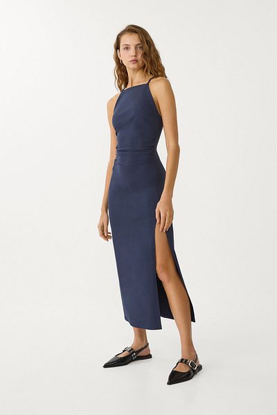 Stradivarius Midi halter dress