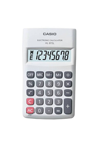 Casio Hl-815l-we 8 Hane Beyaz Hesap Makinesi