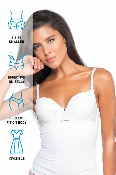 Emay Corset alb în talie ergonomic Mi 2024