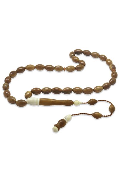 Tesbihane Systemed Barley Cut Camel Bone Detailed Kuka Rosary