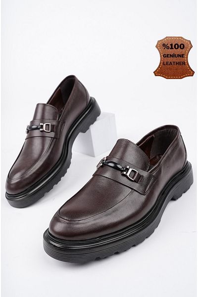MUGGO Ανδρικά παπούτσια Fabregas από γνήσιο δέρμα Classic Daily Orthopedic