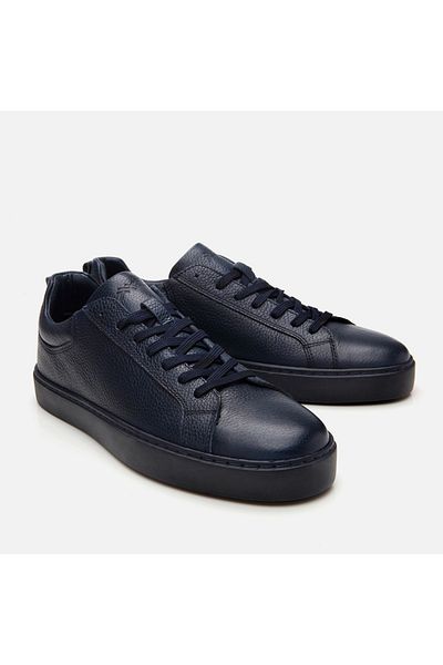 Hotiç Pantofi casual pentru bărbați din piele bleumarin