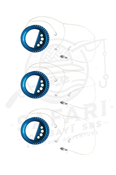 SAFARİ AV BAYİ SBS 3 İğneli Kurşunlu Dip Kasnak El Oltası - Deniz ve Göllerde Kullanılabilecek El Oltası