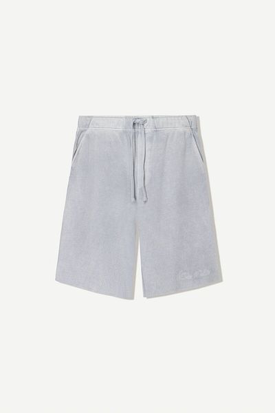 Bershka Ribbed baggy Bermuda shorts