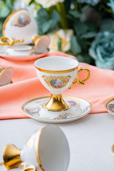 ACAR Rosanna Coffee Cup Set for 6 People - 90 ml