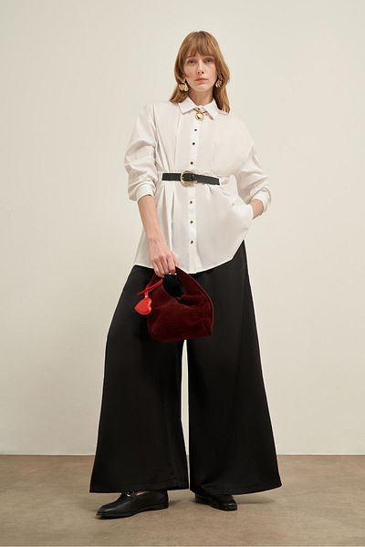 FTZ WOMEN Women's Shirt Pants Suit White 31037