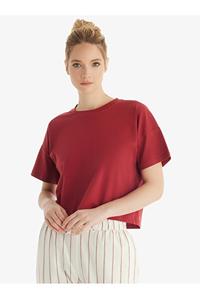 Blackspade Kadın T-Shirt 60552 - Bordo