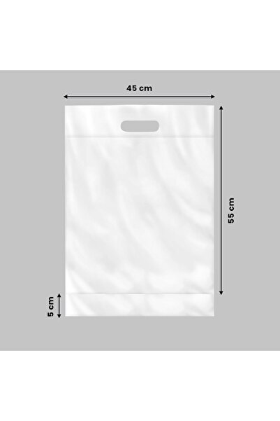 KARGOPEK Baskısız El Geçmeli Cepli Kargo Poşeti 55*55 5 100lü