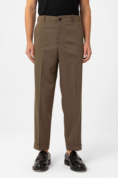 Antioch Khaki High Waist Straight Fit Men's Pants