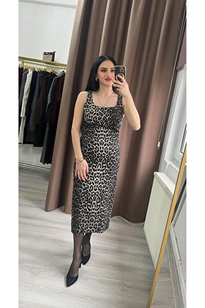 MODA Leopar Elbise