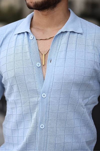 CAN Fit Mold Buttoned Knitwear Knitted Shirt