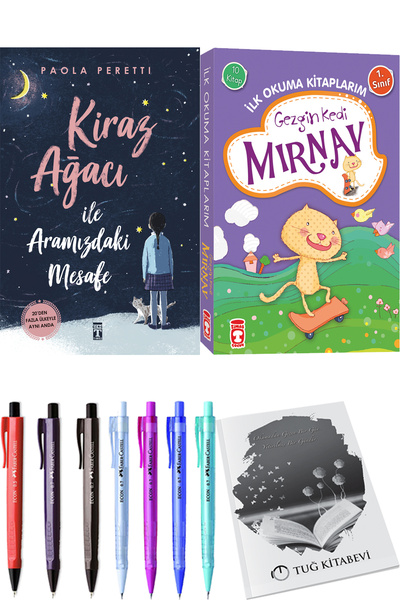 Timaş Yayınları Kiraz Ağacı İle Aramızdaki Mesafe ve Gezgin Kedi Mırnav İlk O...