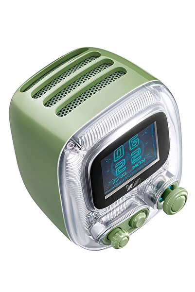DIVOOM Tiivoo-2 Fm Radyolu Mini Bluetooth Hoparlör Piksel Ekranlı Retro Taşınabilir Ses Bombası
