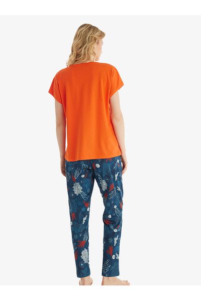 Blackspade Orange Women's Pajama Set 51849