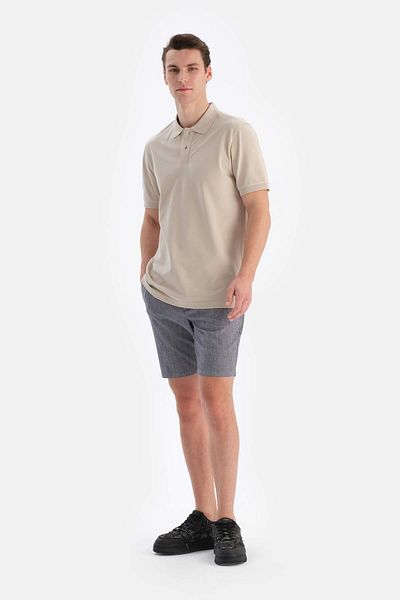 Dagi Marineblaue gewebte Shorts