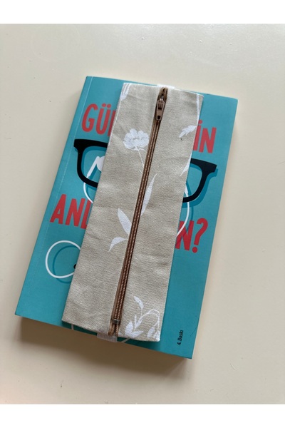 dikeb Lastikli Fermuarlı Kalemlik/Kitap Ayracı