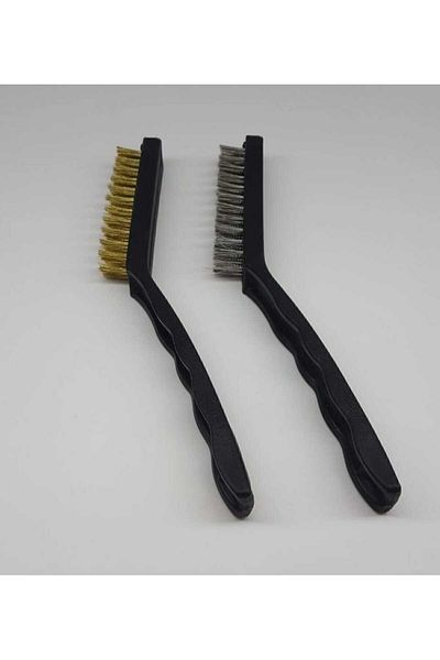 Vi Caro 2 Li Professional Wire Brush Set Steel and Copper Brush Joint Sink Kitchen Auto Spark Plug Rust Dirt Cleaner