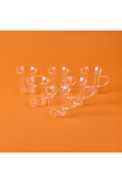 MİEN Mien Set of 6 Teacups - Transparent - 170 ml