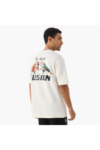 SP Characters Dragon Ball Z Print Crew Neck T-shirt With Short Sleeves