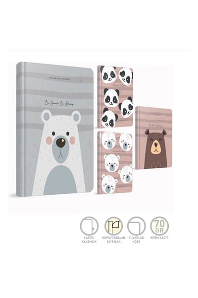 Gıpta GIPTA BE GOOD - Ruled Thread Standing Hard Cover Notebook 13x21, 120yp