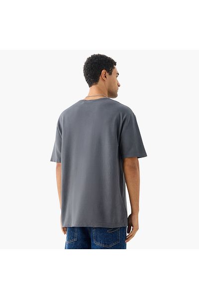 SP Characters Ghost Rider Print Crew Neck T-shirt With Short Sleeves