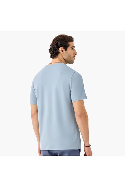 Iconic Printed T-shirt With Round Neck And Short Sleeves