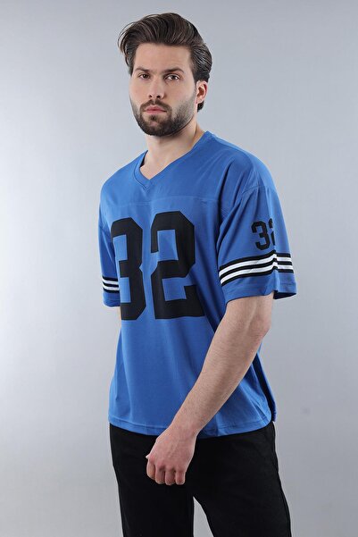 Madmext Ανδρικό μπλουζάκι Saks Printed Oversize