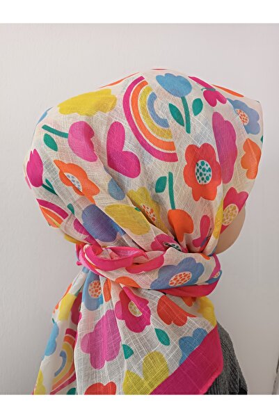 EMKSHOP حجاب أطفال قطن غير قابل للانزلاق ومضاد للعرق خفيف الوزن (80*80)