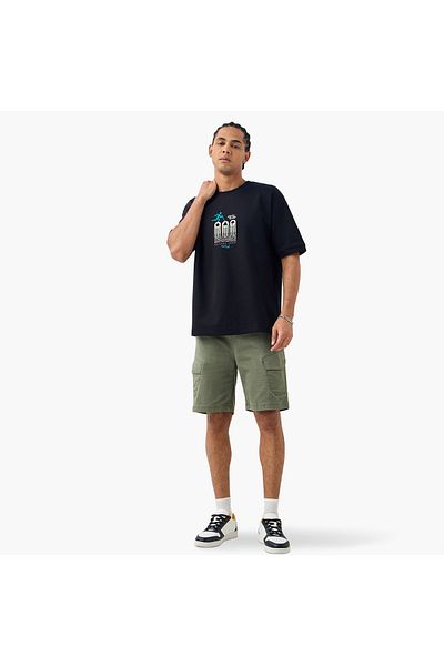SP Characters Squid Games Print Crew Neck T-shirt With Short Sleeves