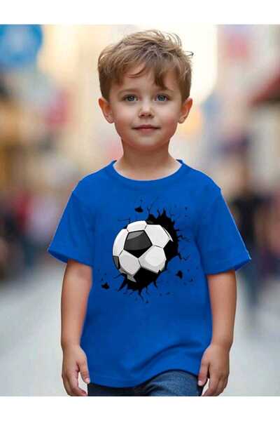 FAVORİST Παιδικό μπλουζάκι με στάμπα με μπάλα ποδοσφαίρου