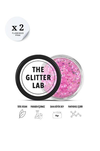 The Glitter Lab 2 Pieces Flamingo Pink Glitter – Advantageous Package