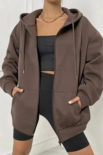 NO 601 Γυναικείο υφασμάτινο εποχιακό μπουφάν Unisex με φερμουάρ